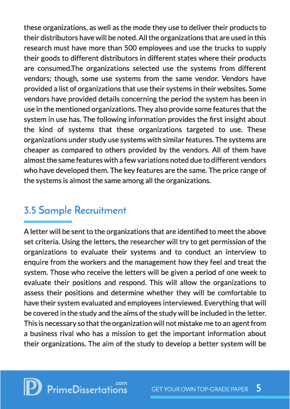 methodology section of dissertation